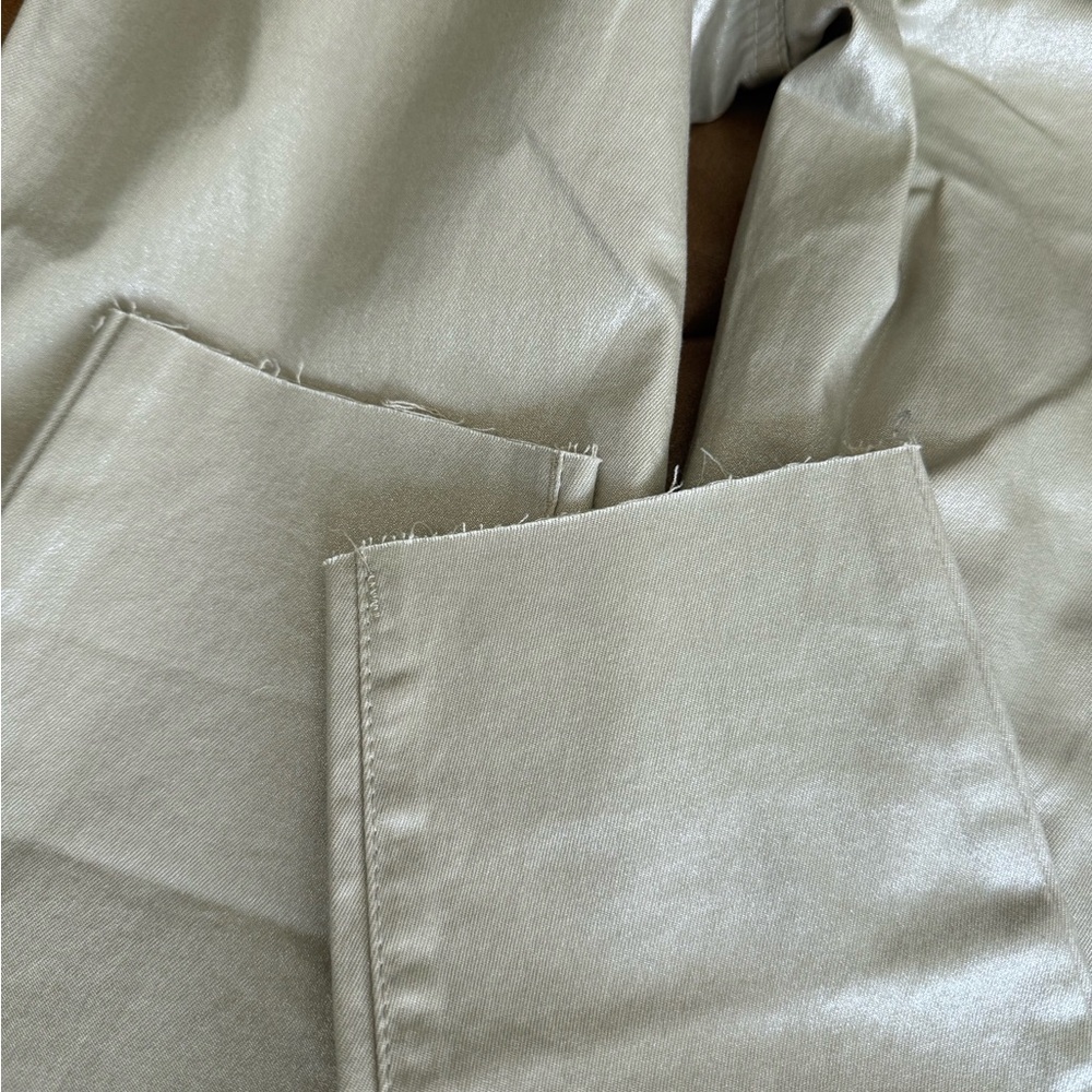 Kut from the Kloth Charlize Metallic Coated High Rise Cigarette Leg Pants - Picture 7 of 9